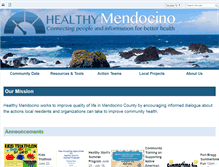 Tablet Screenshot of healthymendocino.org